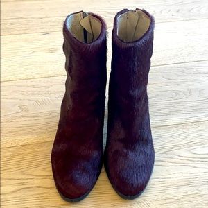 All Saints mohair block heel bootie